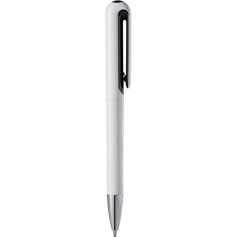 Penna a sfera in plastica nera personalizzata B11235N