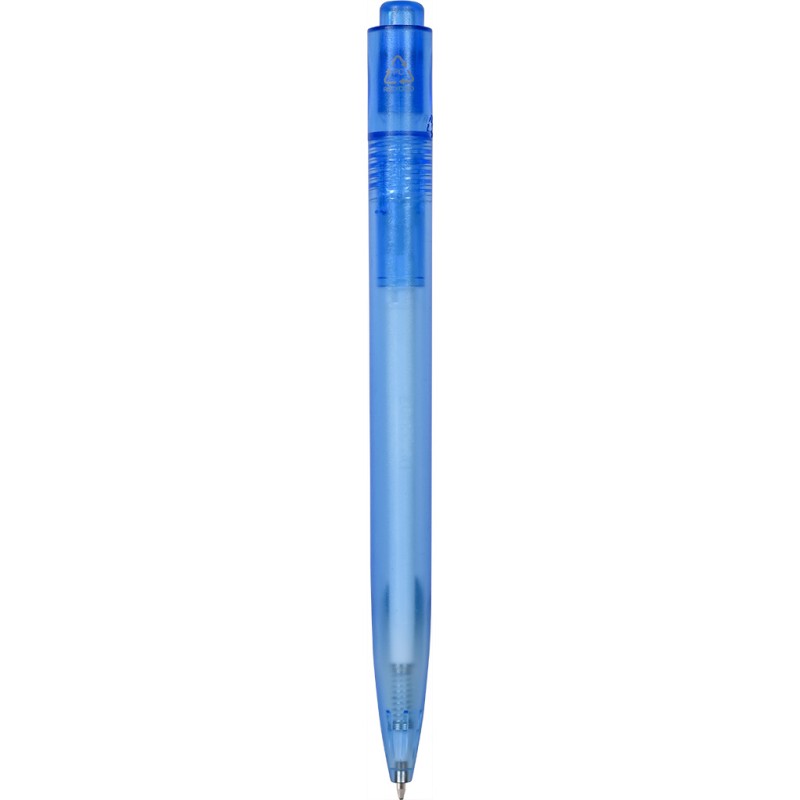 Penna a sfera in plastica pc riciclata blu royal personalizzata B11284BL