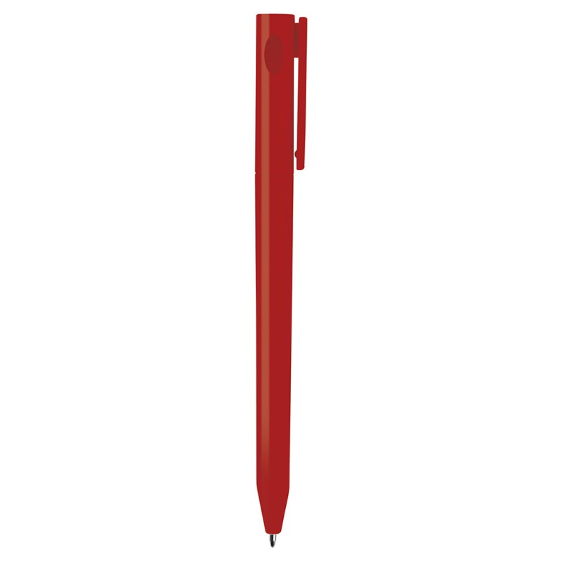 Penna a sfera in plastica rossa personalizzata B11011R