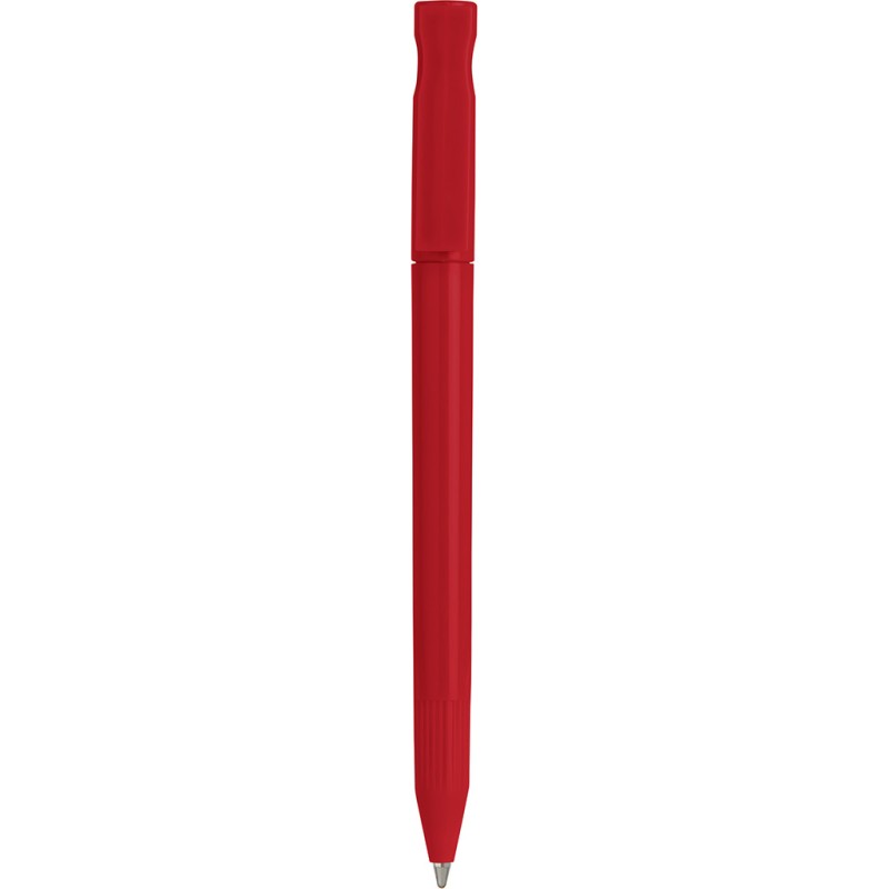 Penna a sfera in plastica rossa personalizzata B11011R