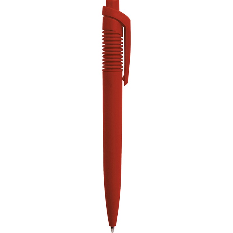 Penna a sfera in plastica rossa personalizzata B11017R