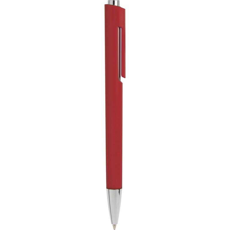 Penna a sfera in plastica rossa personalizzata B11036R