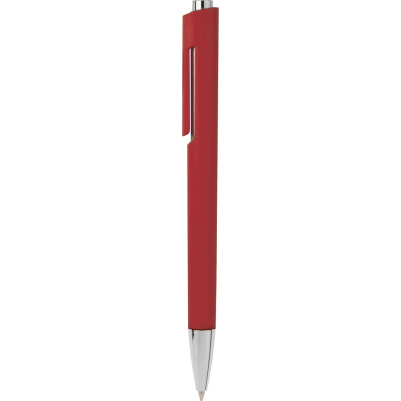 Penna a sfera in plastica rossa personalizzata B11036R