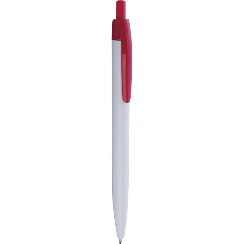 Penna a sfera in plastica rossa personalizzata B11172R