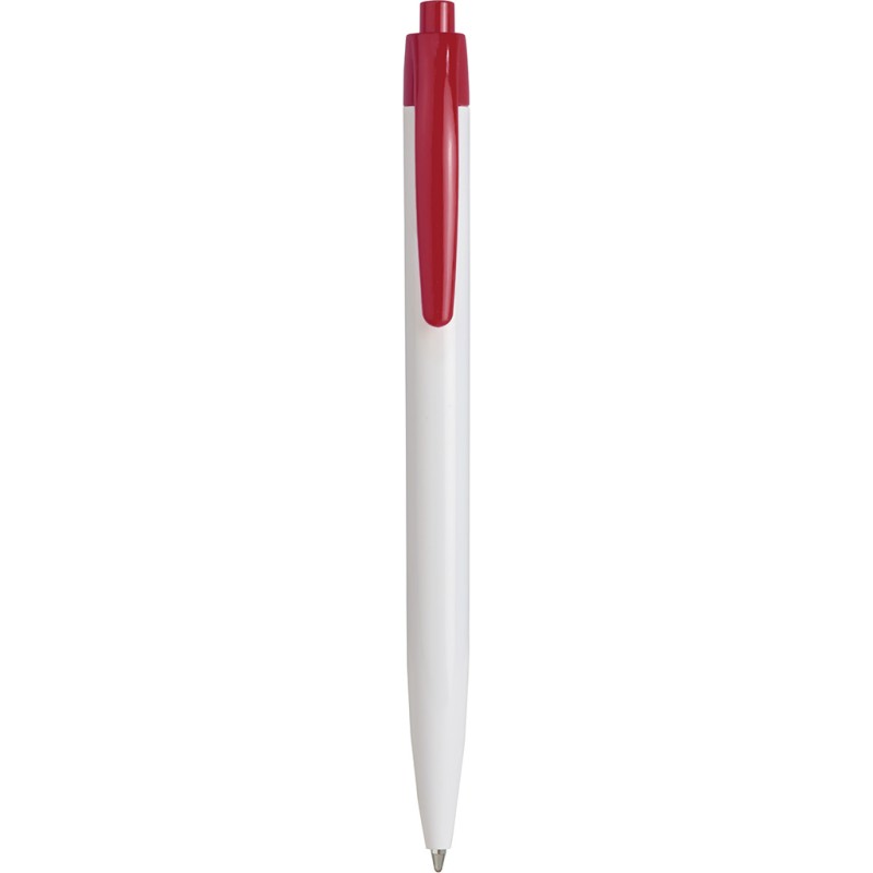 Penna a sfera in plastica rossa personalizzata B11172R