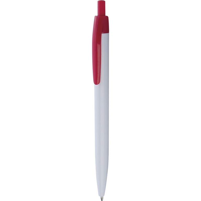 Penna a sfera in plastica rossa personalizzata B11172R