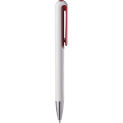Penna a sfera in plastica rossa personalizzata B11235R