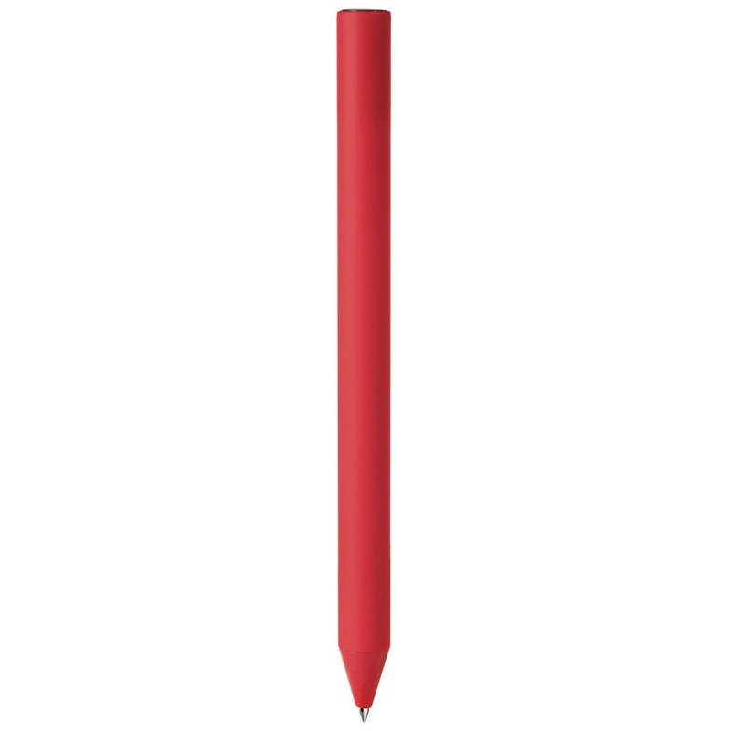 Penna a sfera in plastica soft touch rossa personalizzata B11308R