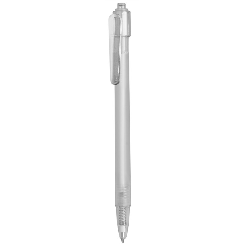 Penna a sfera in plastica trasparente personalizzata B11027TR