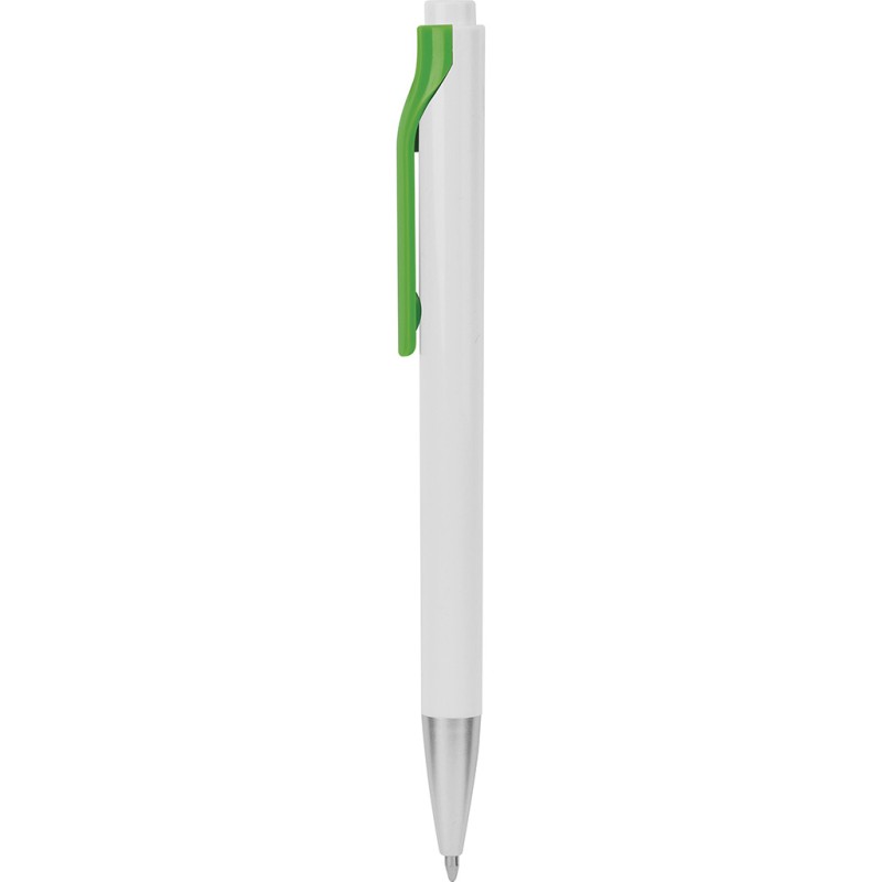 Penna a sfera in plastica verde acido personalizzata B11042VA