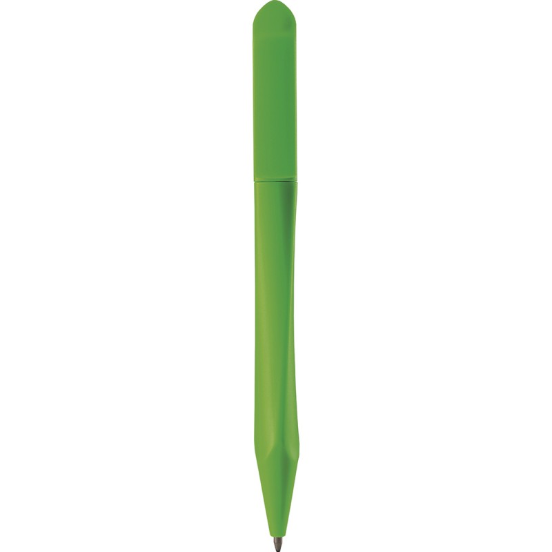 Penna a sfera in plastica verde acido personalizzata B11122VA