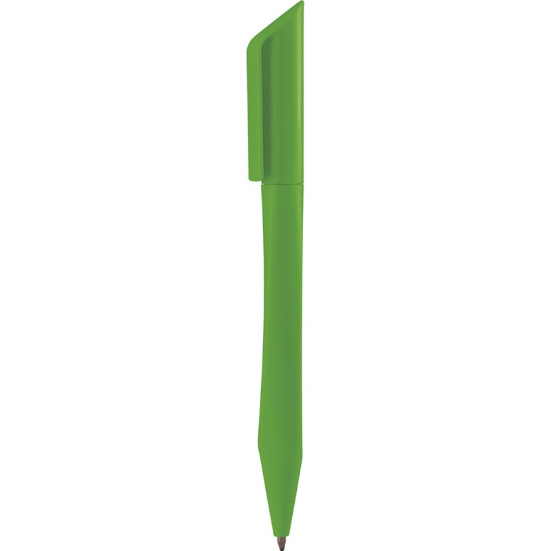 Penna a sfera in plastica verde acido personalizzata B11122VA
