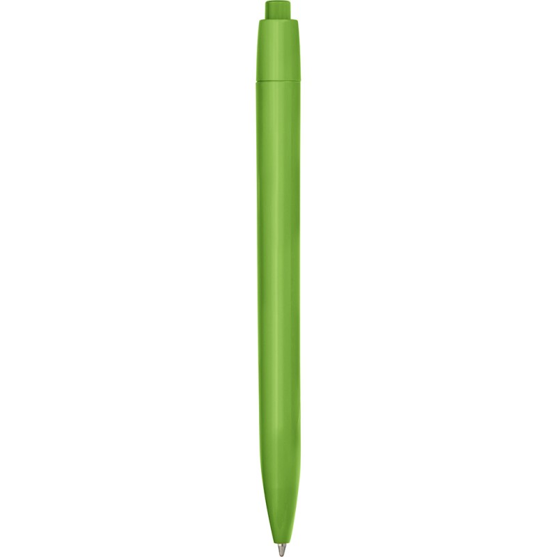 Penna a sfera in plastica verde acido personalizzata B11166VA
