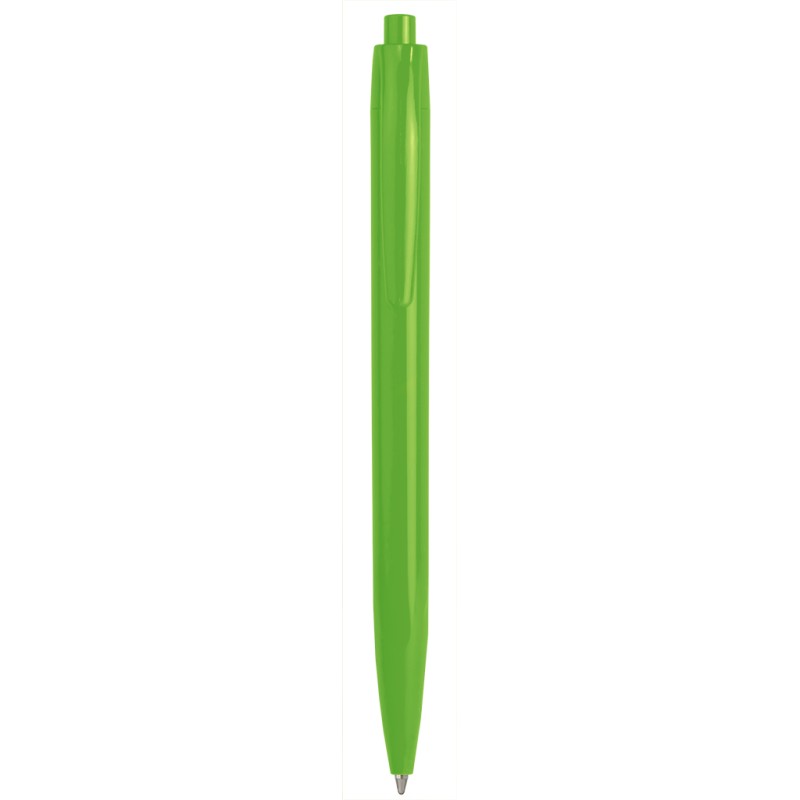 Penna a sfera in plastica verde acido personalizzata B11171VA