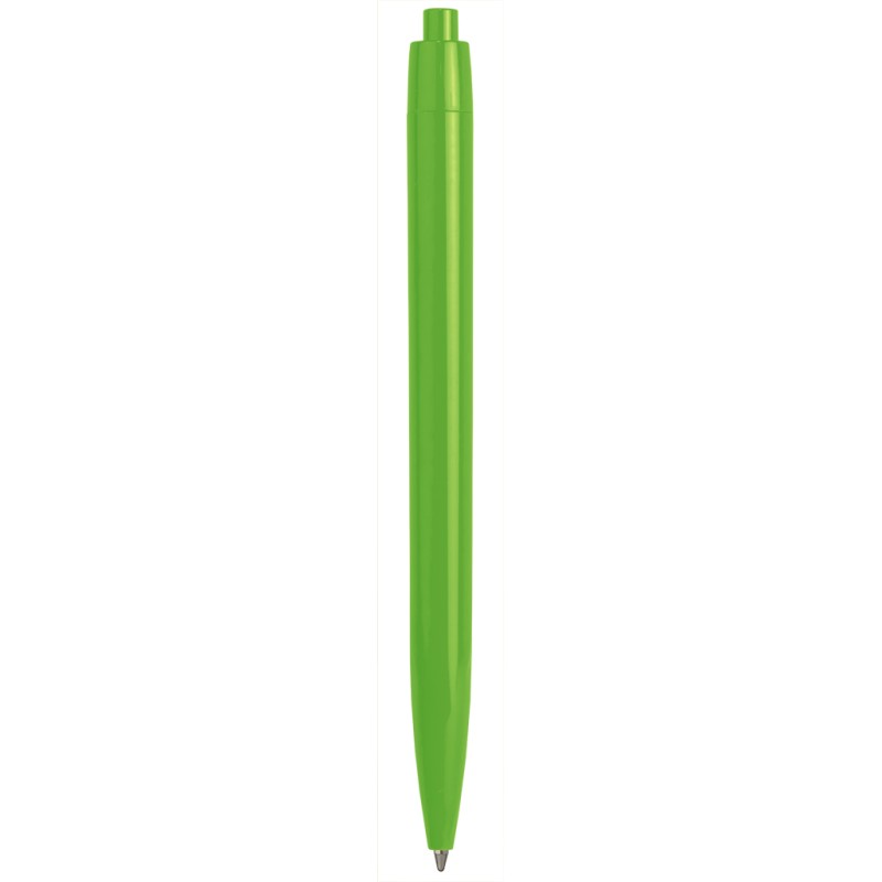Penna a sfera in plastica verde acido personalizzata B11171VA