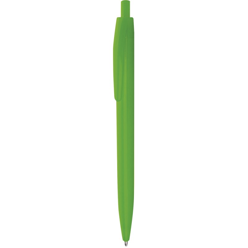 Penna a sfera in plastica verde acido personalizzata B11171VA
