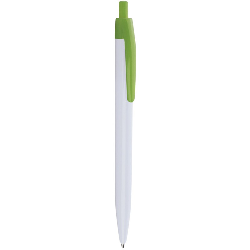 Penna a sfera in plastica verde acido personalizzata B11172VA