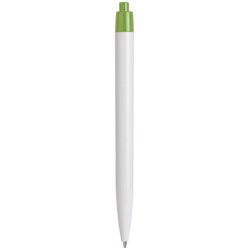 Penna a sfera in plastica verde acido personalizzata B11172VA