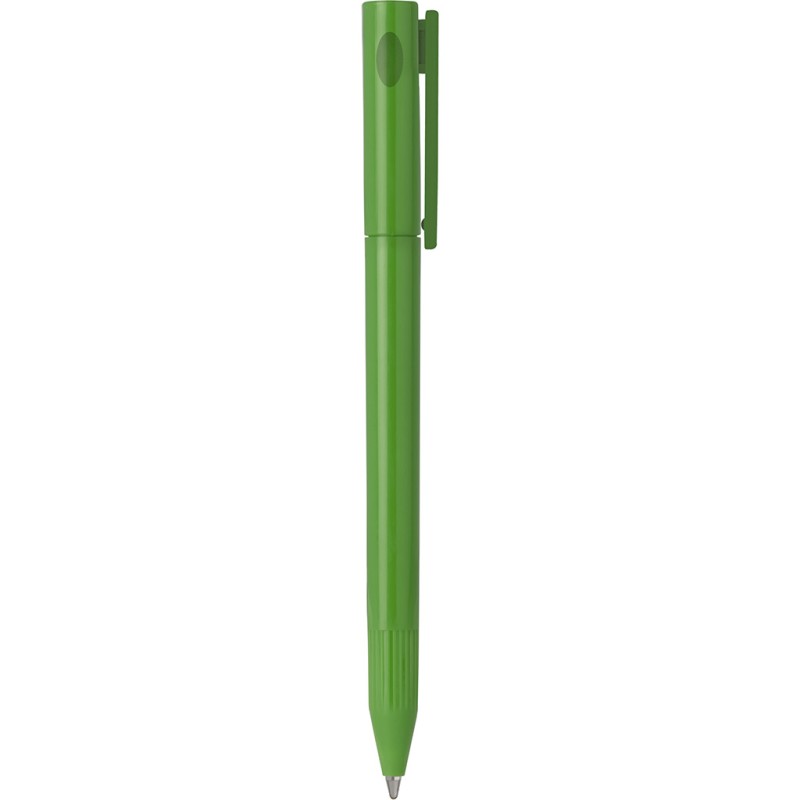 Penna a sfera in plastica verde personalizzata B11011V