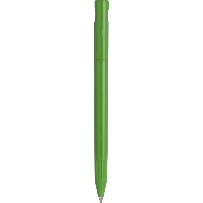 Penna a sfera in plastica verde personalizzata B11011V
