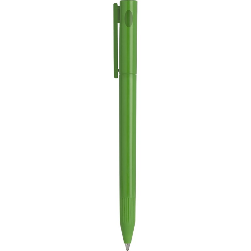 Penna a sfera in plastica verde personalizzata B11011V