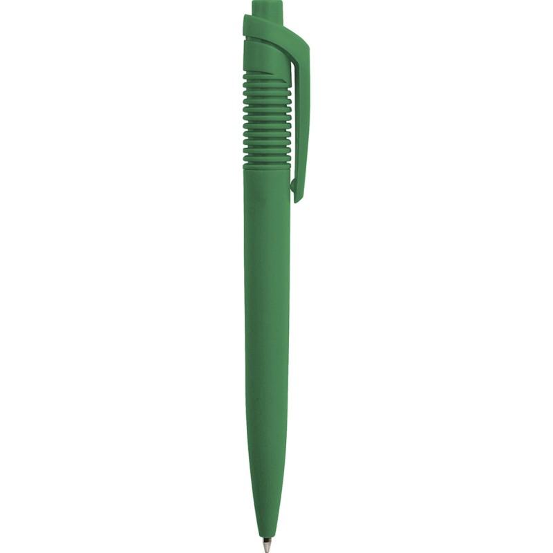 Penna a sfera in plastica verde personalizzata B11017V