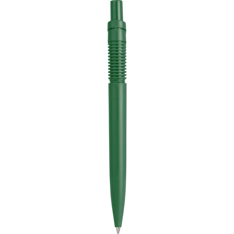 Penna a sfera in plastica verde personalizzata B11017V