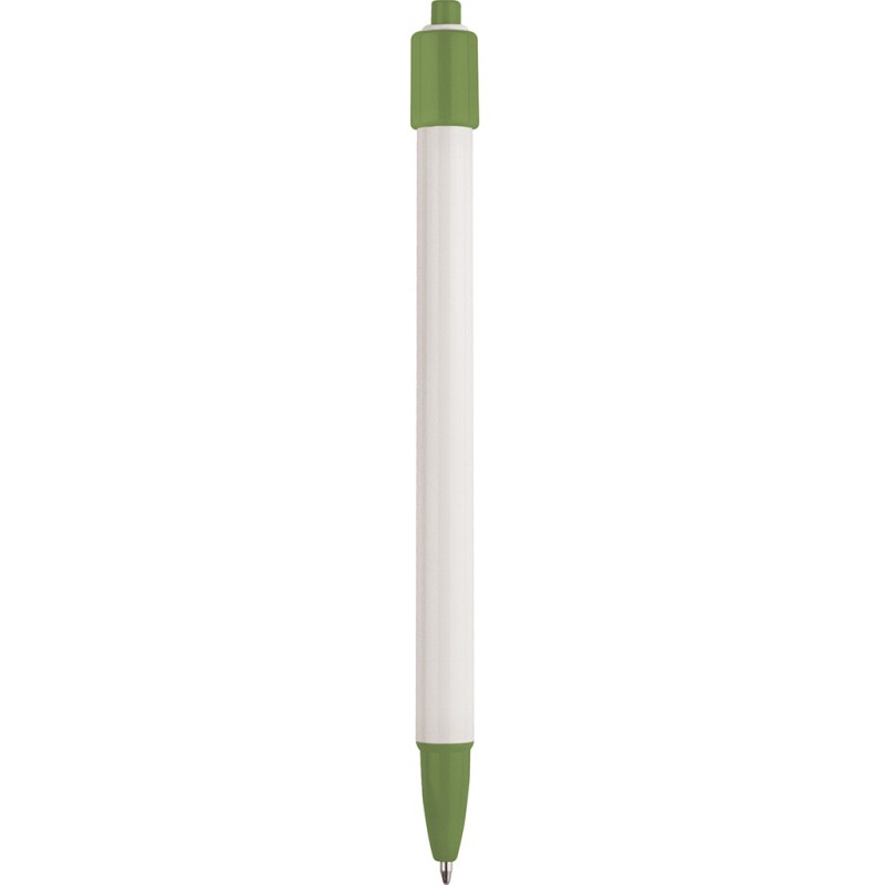 Penna a sfera in plastica verde personalizzata B11026V