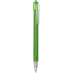 Penna a sfera in plastica verde personalizzata B11027V