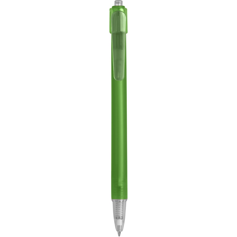 Penna a sfera in plastica verde personalizzata B11027V