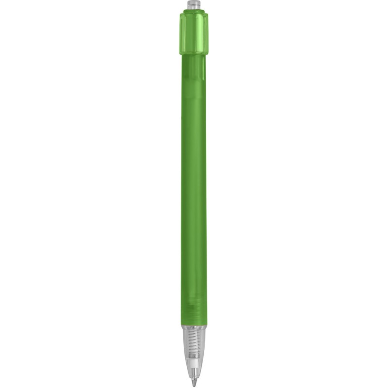 Penna a sfera in plastica verde personalizzata B11027V
