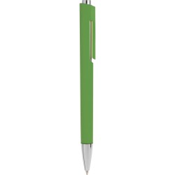 Penna a sfera in plastica verde personalizzata B11036V