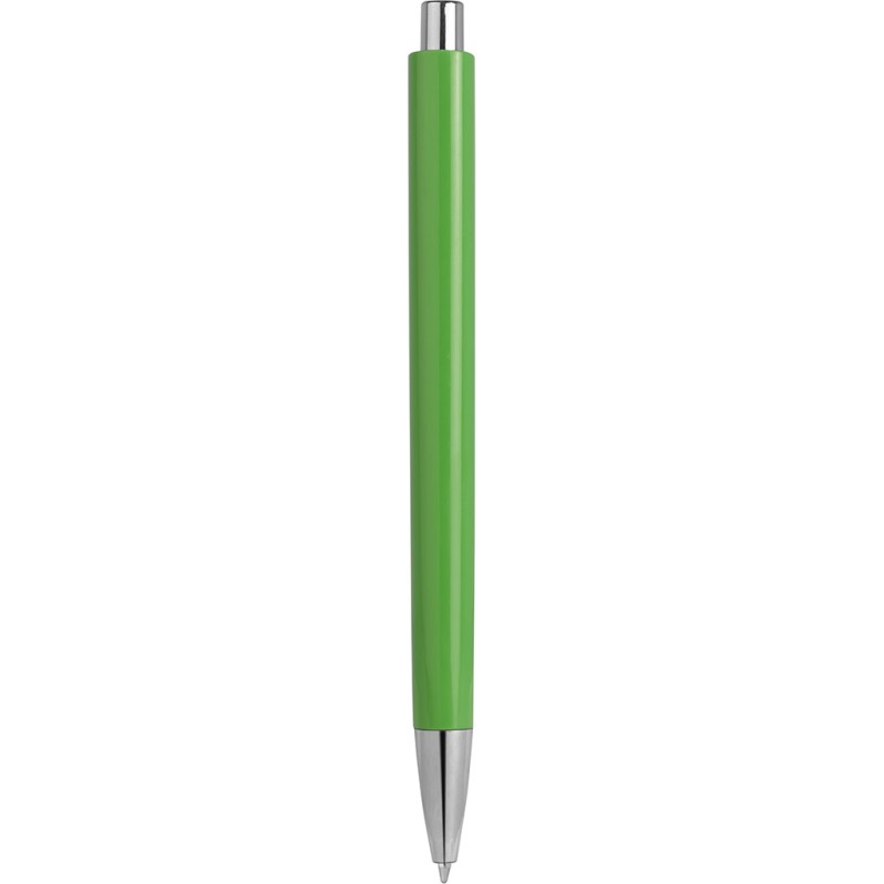 Penna a sfera in plastica verde personalizzata B11036V