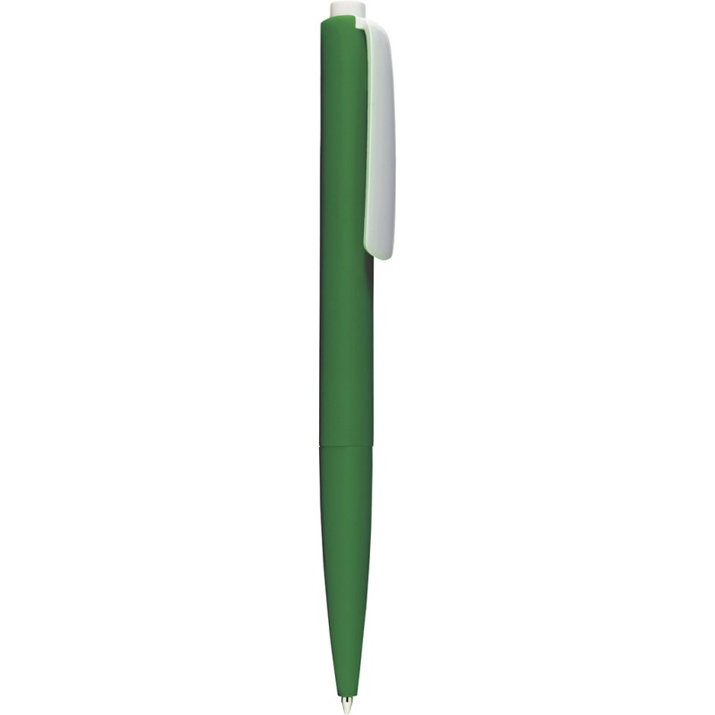 Penna a sfera in plastica verde personalizzata B11219V
