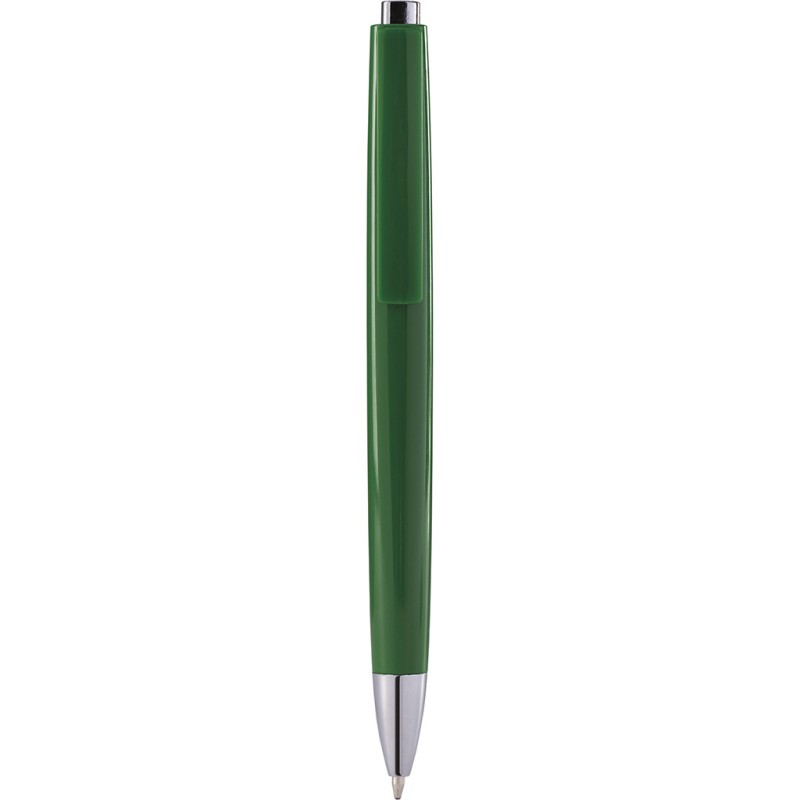Penna a sfera in plastica verde personalizzata B11233V