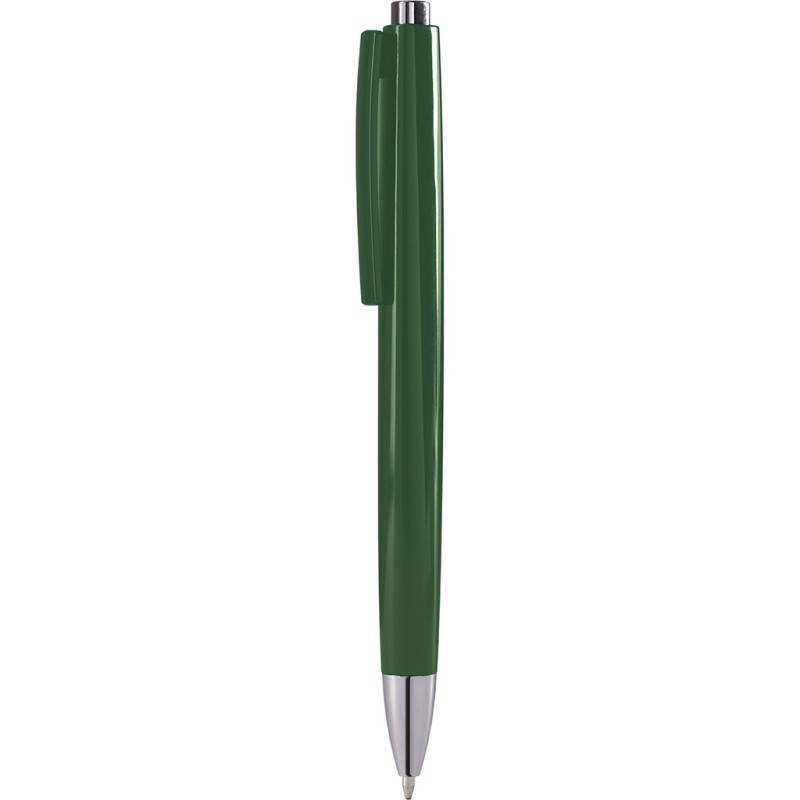 Penna a sfera in plastica verde personalizzata B11233V