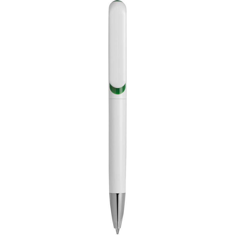 Penna a sfera in plastica verde personalizzata B11235V