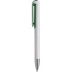 Penna a sfera in plastica verde personalizzata B11235V
