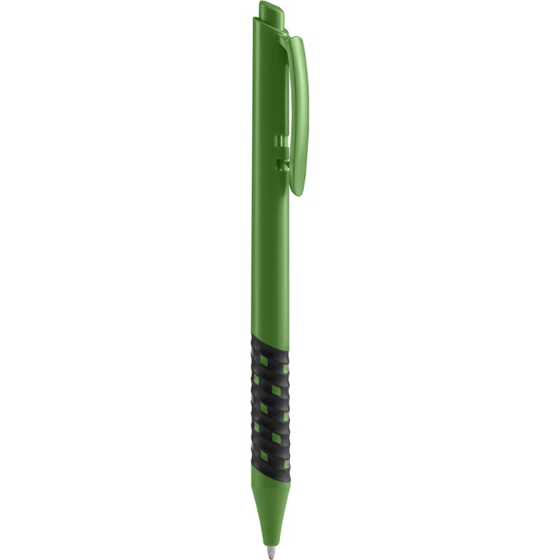 Penna a sfera in plastica verde personalizzata B11238V