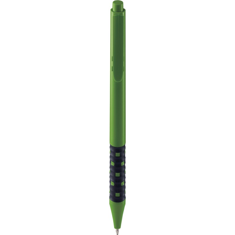 Penna a sfera in plastica verde personalizzata B11238V