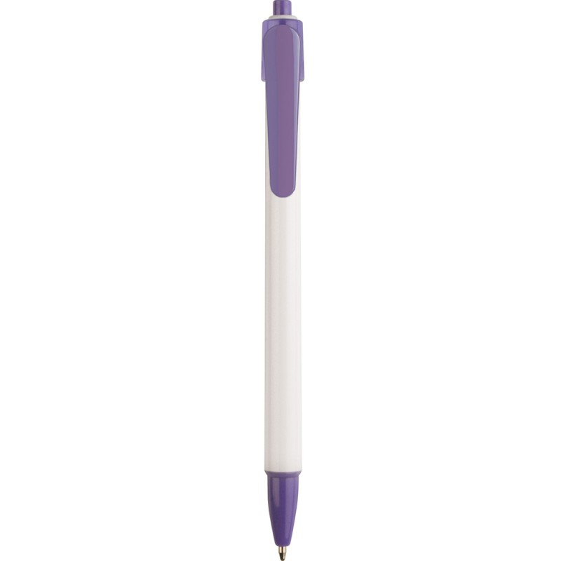 Penna a sfera in plastica viola personalizzata B11026VL