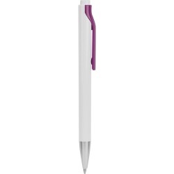 Penna a sfera in plastica viola personalizzata B11042VL