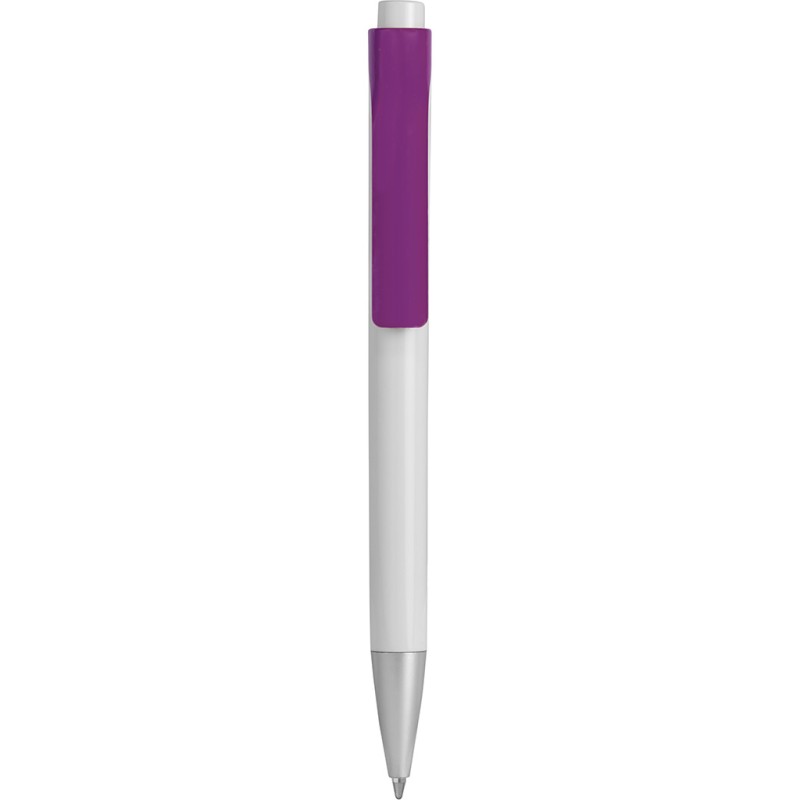 Penna a sfera in plastica viola personalizzata B11042VL