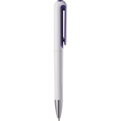 Penna a sfera in plastica viola personalizzata B11235VL