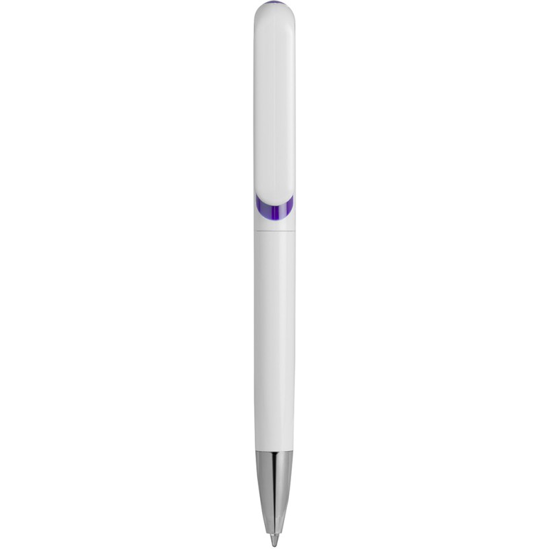 Penna a sfera in plastica viola personalizzata B11235VL