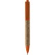 Penna a sfera in sughero e plastica arancione personalizzata B11127A