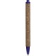 Penna a sfera in sughero e plastica blu royal personalizzata B11127BL