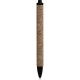 Penna a sfera in sughero e plastica nera personalizzata B11127N