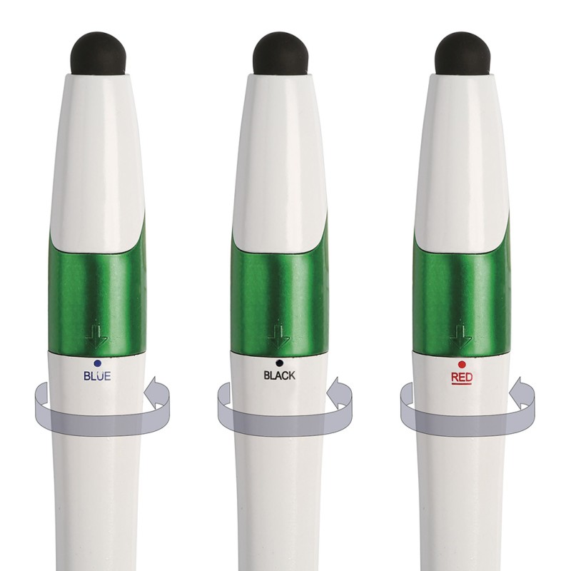 Penna a sfera verde personalizzata B11202V