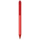 Penna con inchiostro gel in plastica soft touch rossa personalizzata B11299R